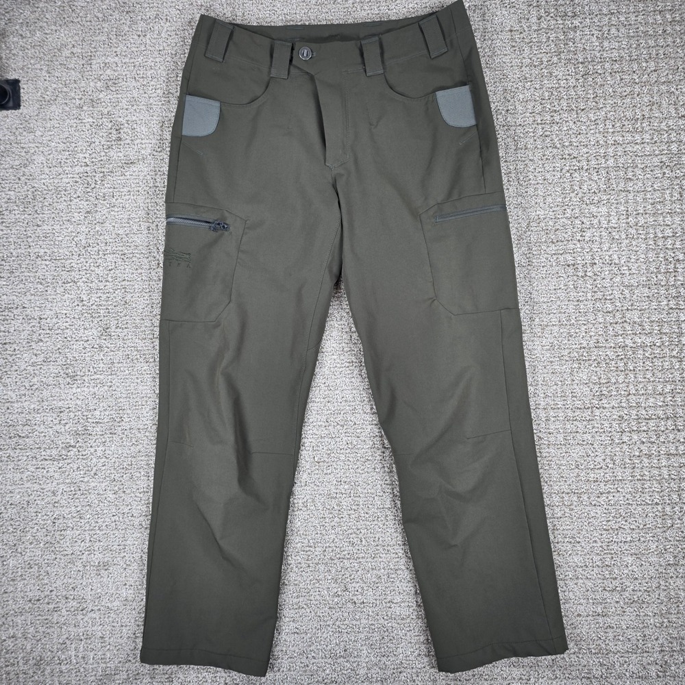 Sitka Gear Traverse Pant Mens 34R 34x30 Olive Green Hunting Hiking Cargo Pants